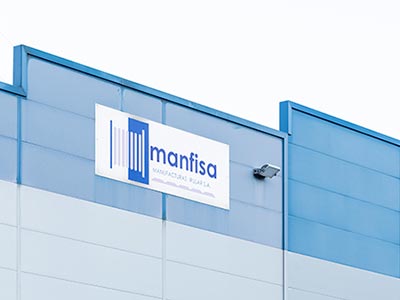 Building exterior manfisa plate