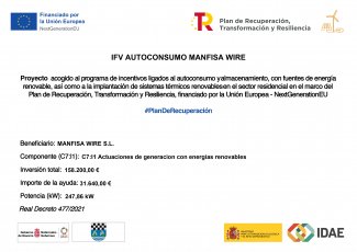 IFV AUTOCONSUMO MANFISA WIRE